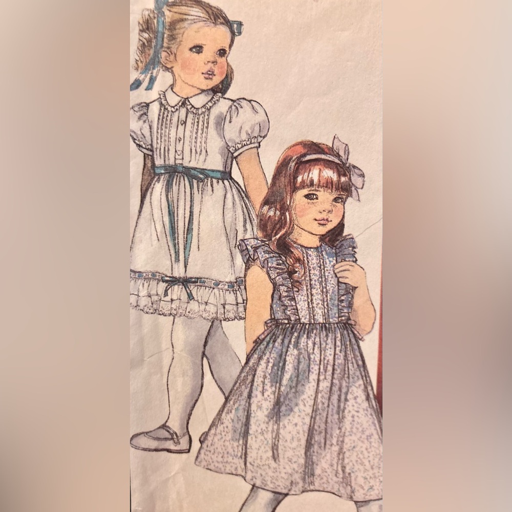 McCalls Laura Ashley Sewing Pattern Girls Jumper Blouse Petticoat Skirt